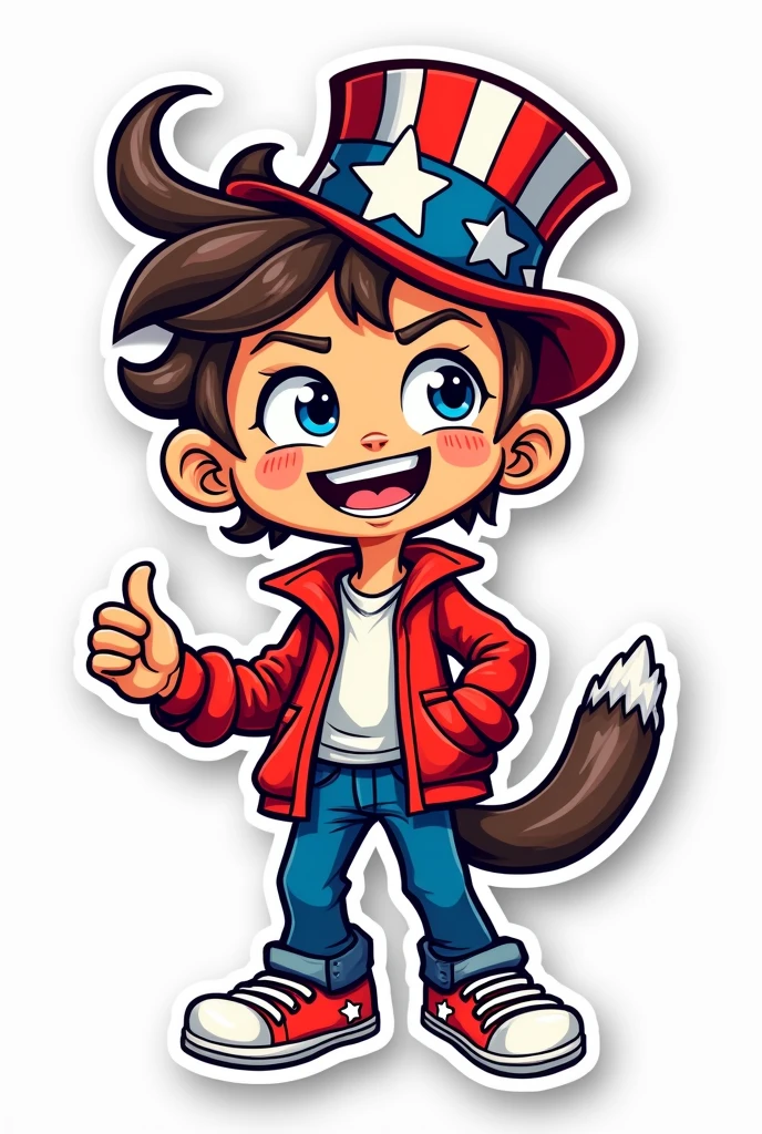 usa funkey boy stickeras in png form