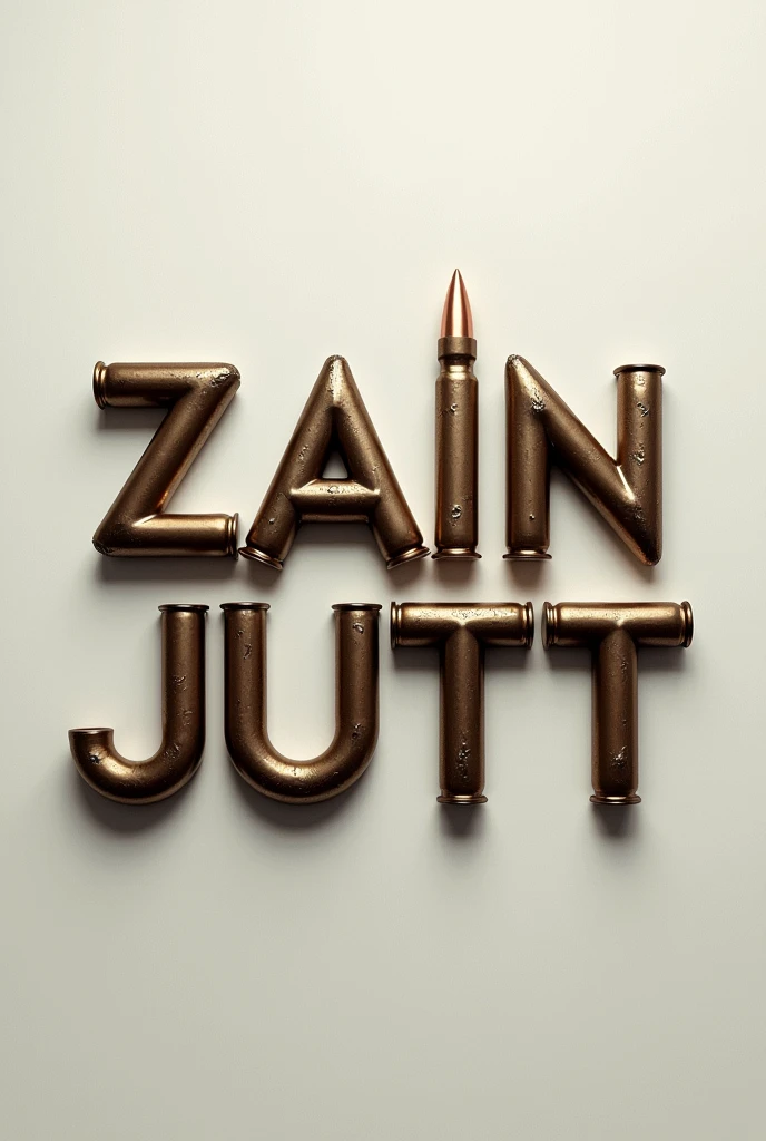 Zain jutt written with original ak 47 bullets single single