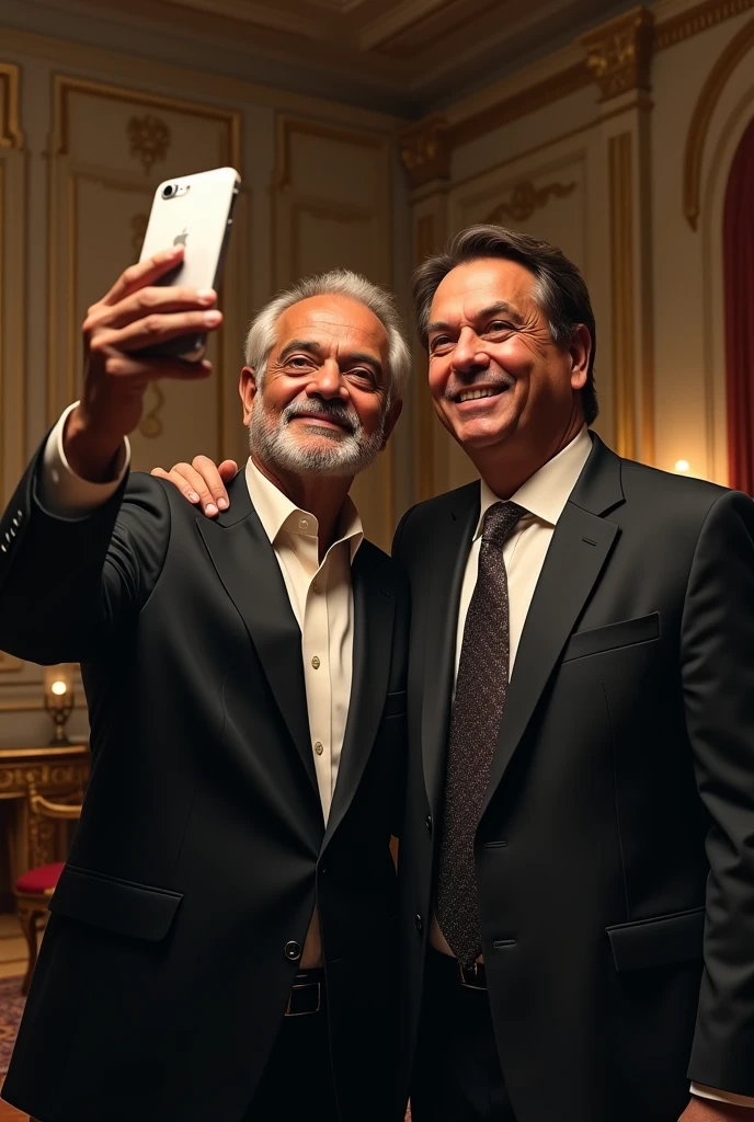 President Lula and President Bolsonaro, president of brazil, taking a selfie
