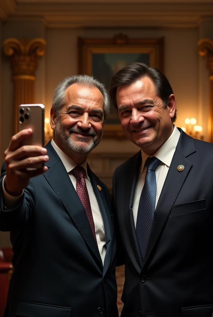 President Lula and President Bolsonaro, president of brazil, taking a selfie