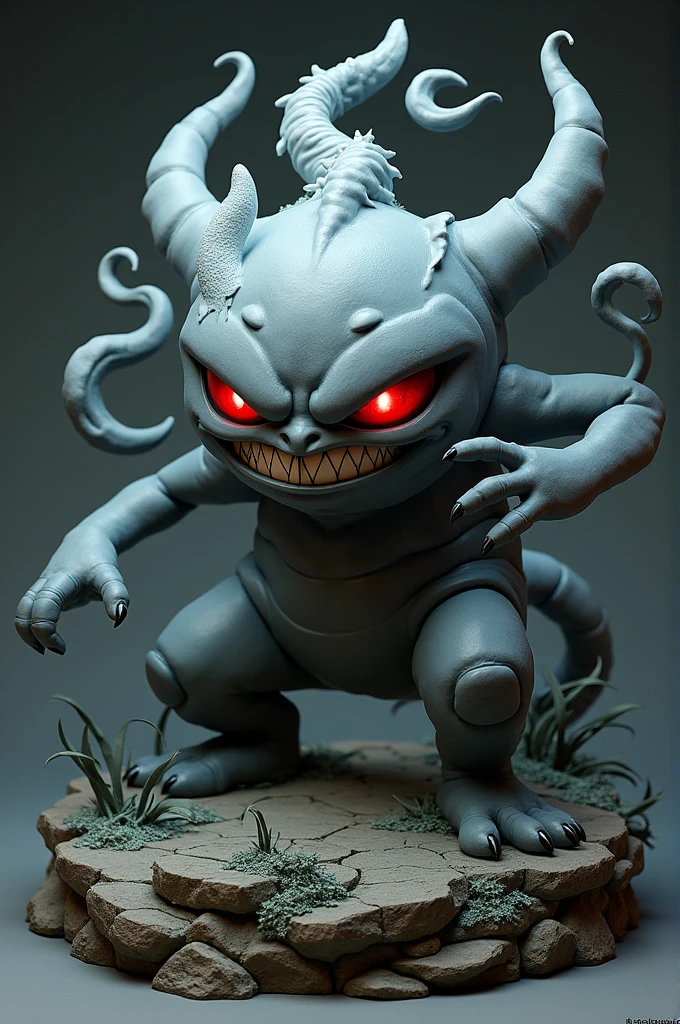 Realistic gengar arcida sculpture 