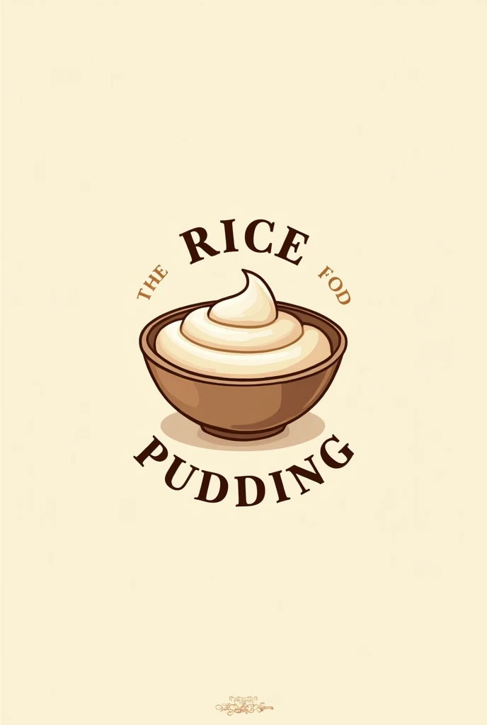 logo alluding to rice pudding
