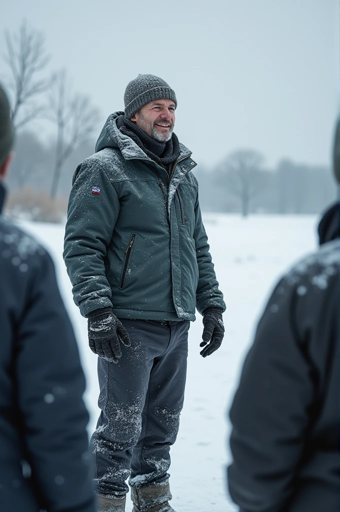Motivational Coach in Very Cold Weather Below Zero