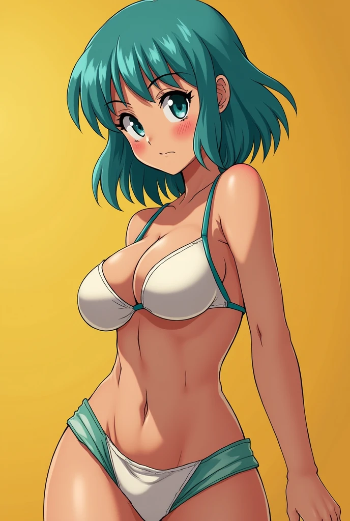 Bulma naked with open legs


