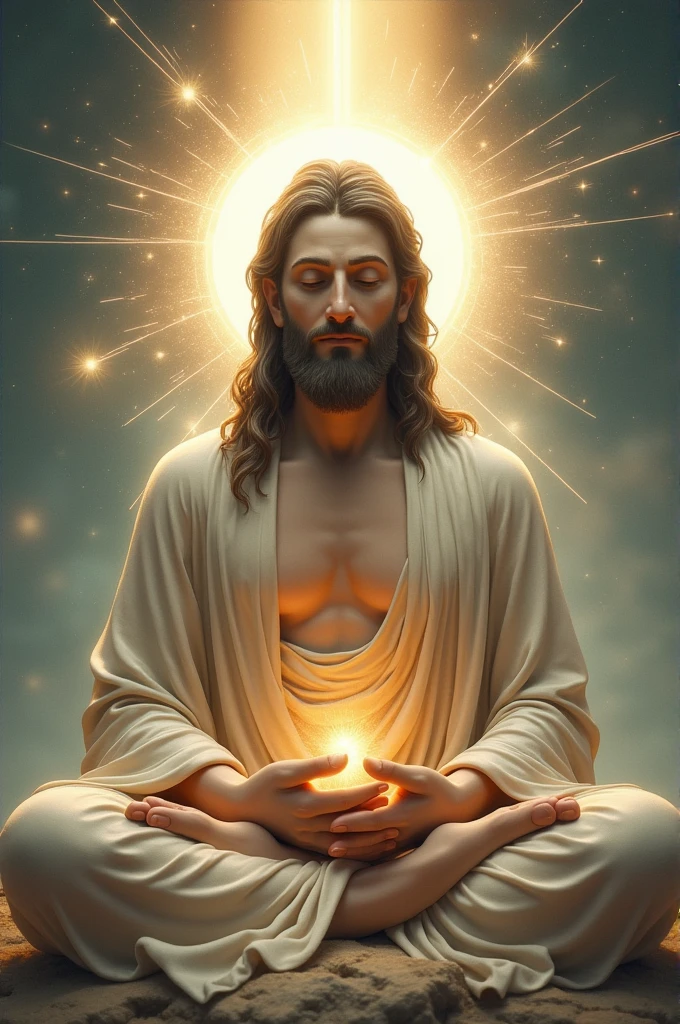 Combination of budha and jesus