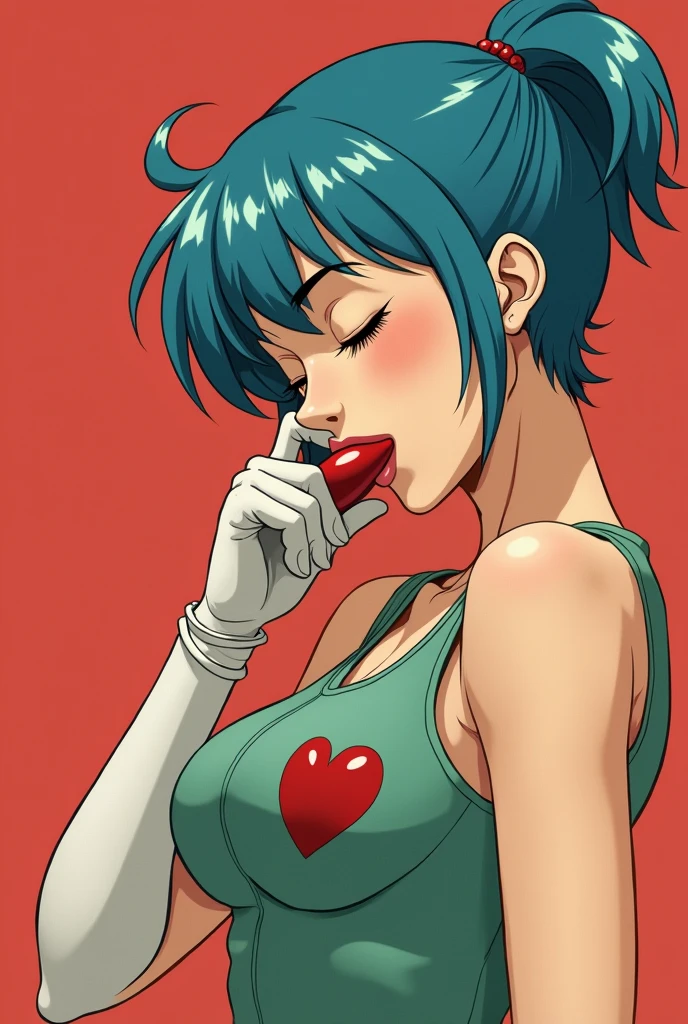 Bulma sucking a human penis