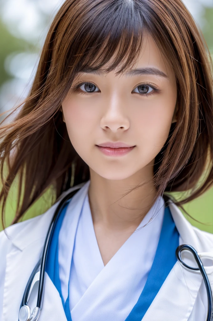 ((Highest quality)), ((masterpiece)), (detailed),Perfect Face,Japanese,Female doctor,White