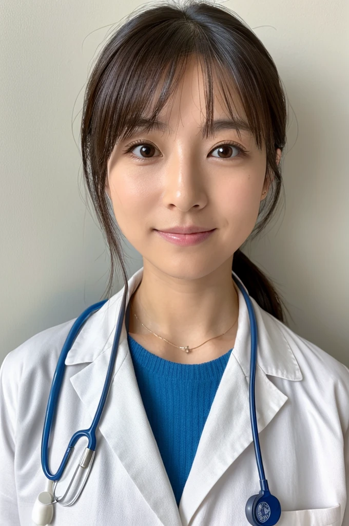 ((Highest quality)), ((masterpiece)), (detailed),Perfect Face,Japanese,Female doctor,White