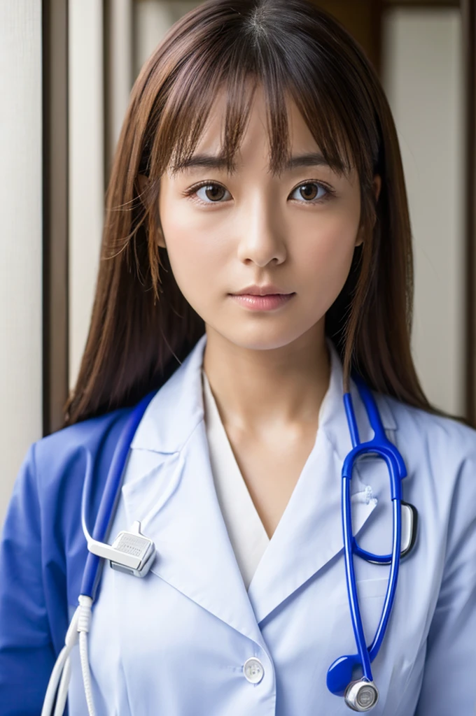 ((Highest quality)), ((masterpiece)), (detailed),Perfect Face,Japanese,Female doctor,White