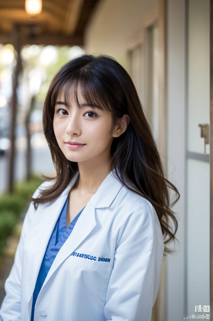 ((Highest quality)), ((masterpiece)), (detailed),Perfect Face,Japanese,Female doctor,White