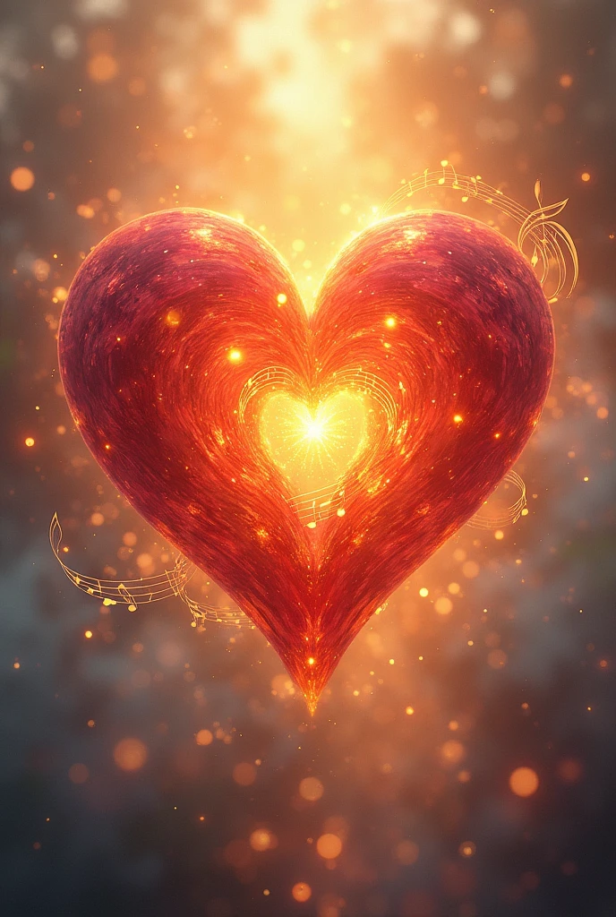 
Create for me a heart by listening to music with the name music therapy 