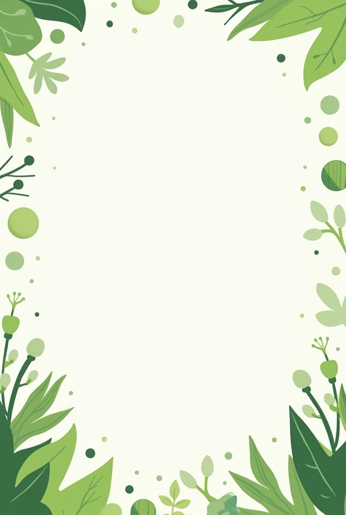 I think like a portrait where you leave a blank box in the middle to put a photo of a person, around put green details,that doesn&#39;t look realistic and there&#39;s nothing in the white space, that the image is square