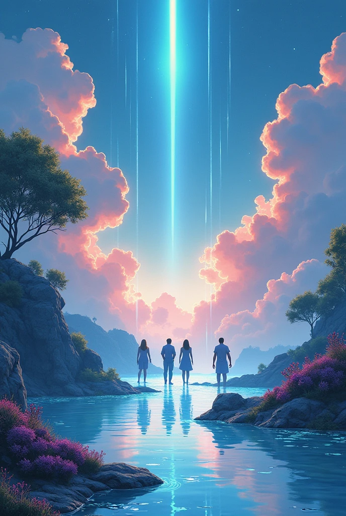 {
"size": "1024x1024",
"prompt": "In a realistic comic book style, the group travels to the Land of Noble Gases, where the atmosphere is light and serene. The scene depicts elements like Helium (He) and Neon (Ne) as calm, glowing beings, surrounded by a tranquil and airy environment. The colors are soft and soothing, reflecting the inert nature of these elements. The image is text-free, emphasizing the peaceful and luminous qualities of the Noble Gases."
}