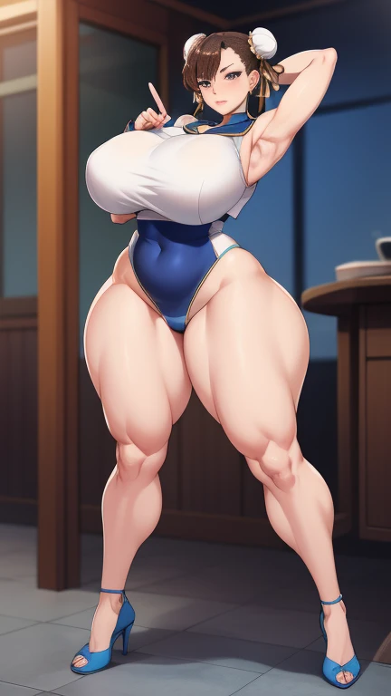 Big Breasts, Big Hips,Full Body Shot, Mature mother, Whipping the lower body, Plump thighs, ox, Seductive mature woman, Perfect body, Plus Size Model, Very thick pubic hair, very dense armpit hair, Sailor suit, Wear a miniskirt,Chunli