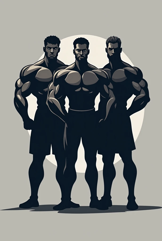 Logos of a 3-brother supplement company
