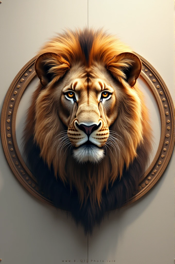 Lion's mane around a circle