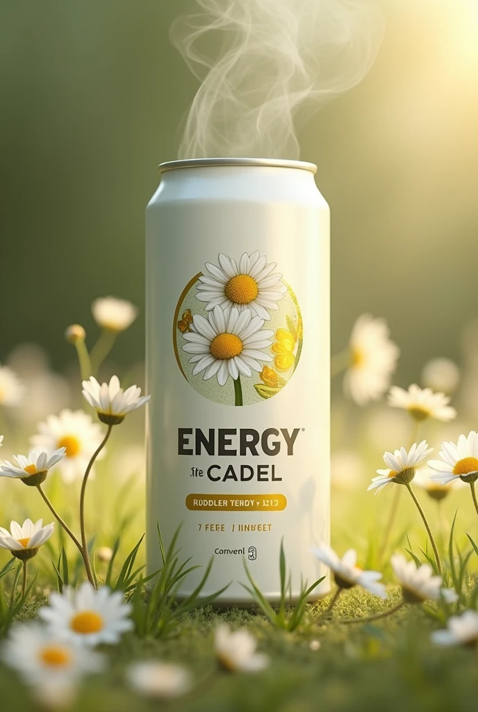A can of chamomile-flavored energy drink