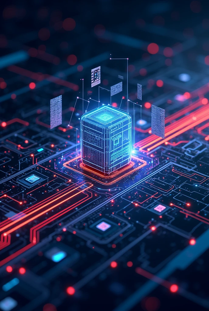make me a computer wallpaper ,of the subject of computer science in communication networks and operating systems with beautiful and horizontal images