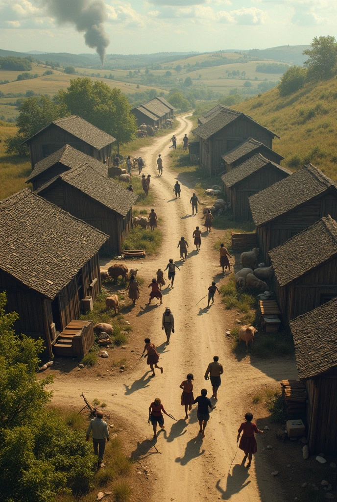 One day thieves entered the village، and stole all the sheep and goats