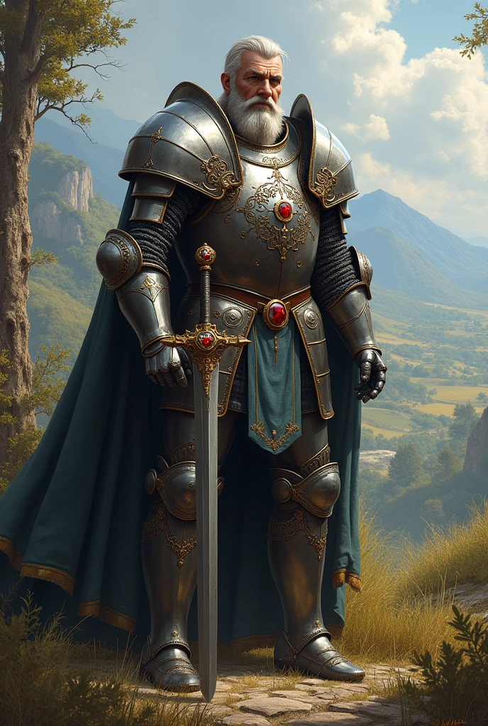 Make Saint-14 as a Paladin in the middle ages