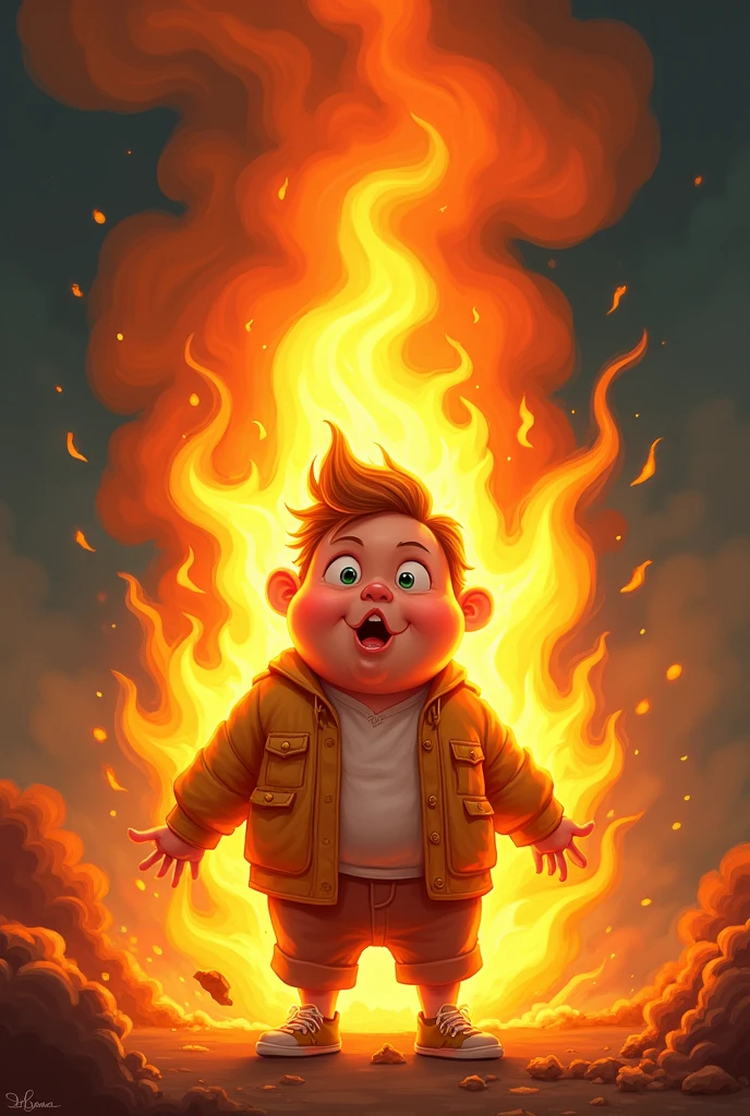 A fart in flames
