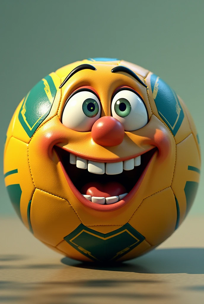 Jabulani ball South Africa 2010 with animated crazy face