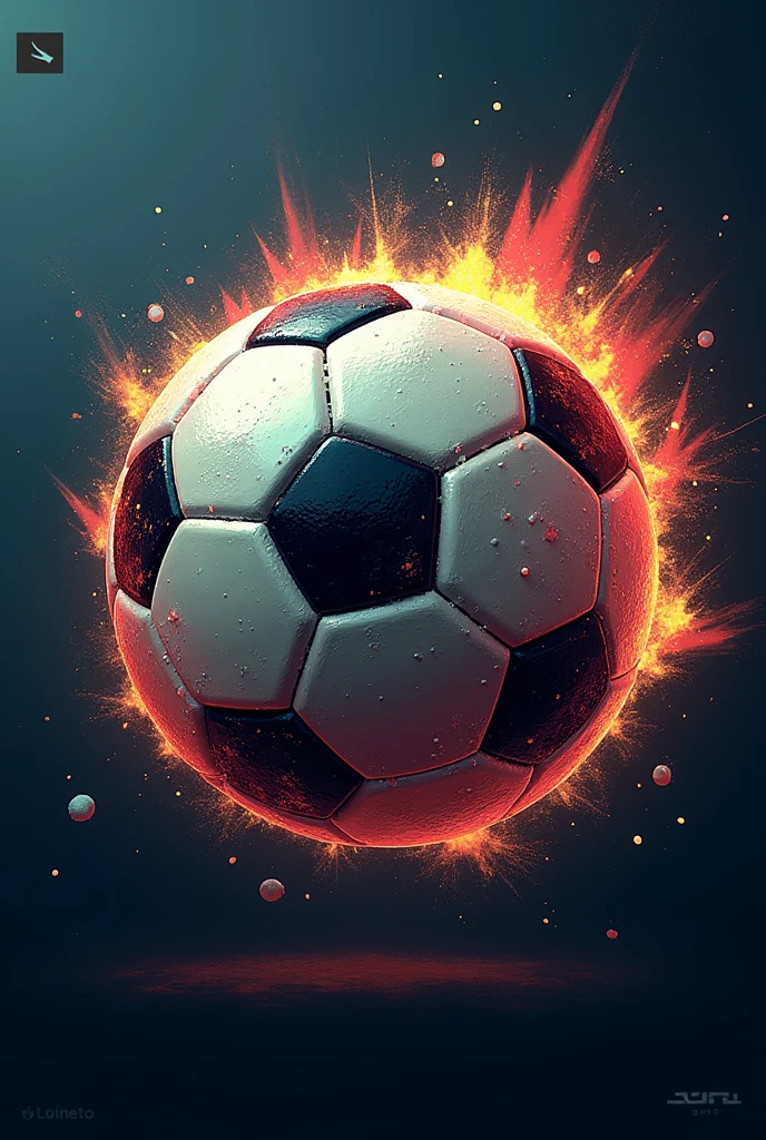 Logo of a 2010 Jabulani ball for goal-scoring schizophrenics