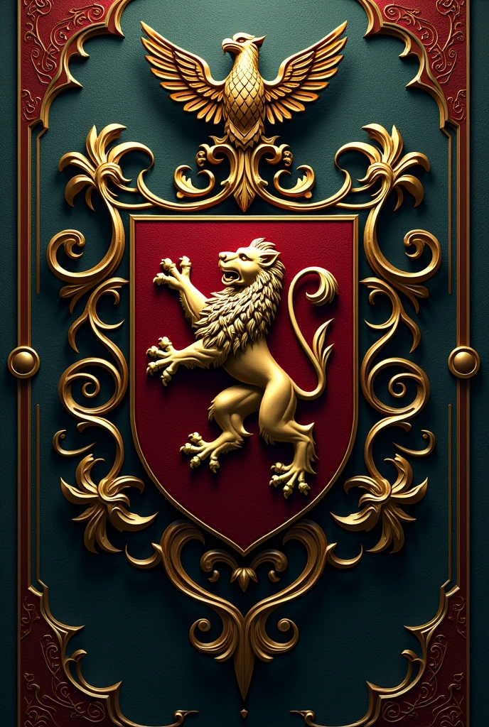 Create a coat of arms written 8B Written 8b