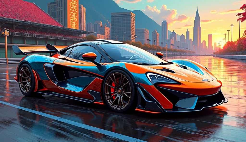 Create random classic masterpieces of Picasso in Ultra-High Definition, 64k resolution oil painting without a frame, using full dimensions of the selected resolution to fit the artwork image, finely detailed to perfection, art-punk, American style, at metropolitan Supercar racetrack, art germ, high-octane, cyberpunk, cinematic. An artist's illustration of an imaginary luxurious future design of a 2099 Mclaren Nuclear Powered V12 Supercharged Concept Deep Space Sportscar, an unreal game engine with throttling master, a master stroke of a legendary brush, a tribute to a legendary artist, fusion, super realistic, superhit, fantastic, ultra-modern, futuristic detailing and style, perfection, precision engineering, premium sophisticated design, laser cut symmetric feel, deep space logic, alien language, alien design, alien technology, wallpaper, unique, Auto CAD model design, 128k vibrant colors, activate NVIDIA GEFORCE RTX 4090 magic