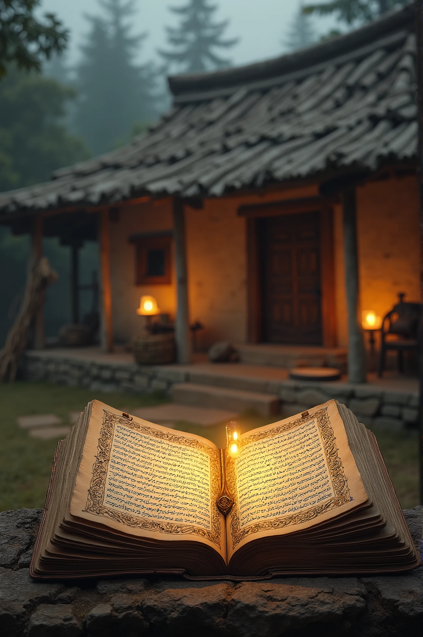 The elders often say that a house must have a roof., Prayers must have a text.