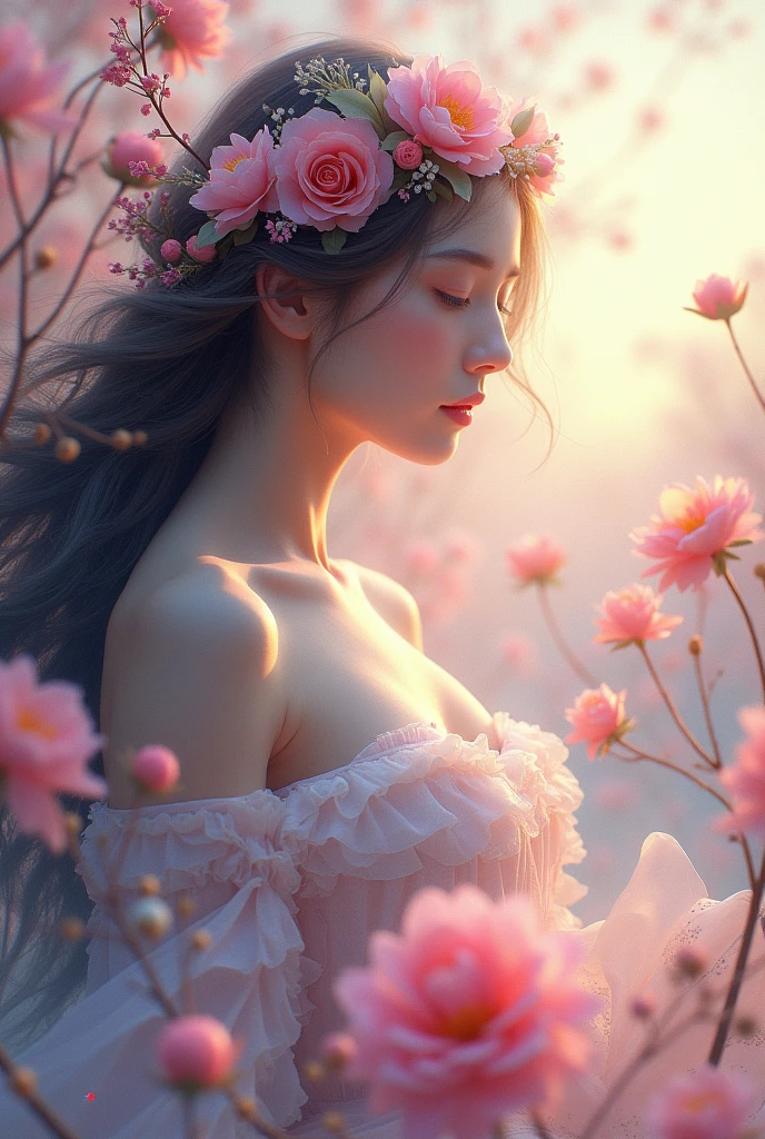 Floral themed music cover