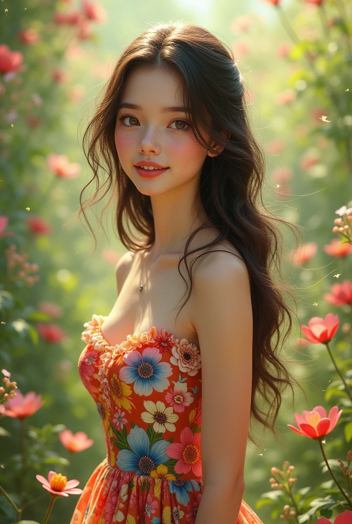 I wish she was wearing a flowery dress