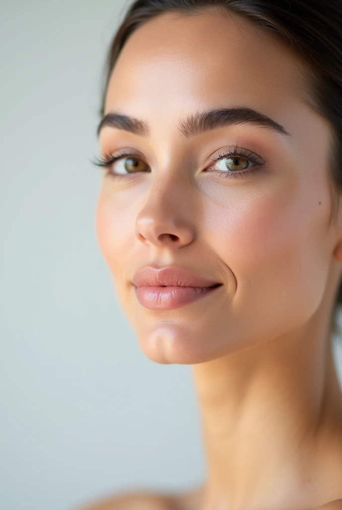 An image of a face representing an advertisement for a botox procedure