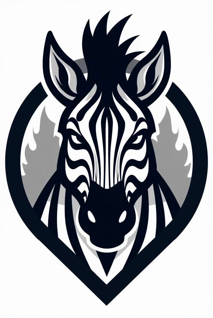 A team crest with a logo of a zebra with wide eyes
