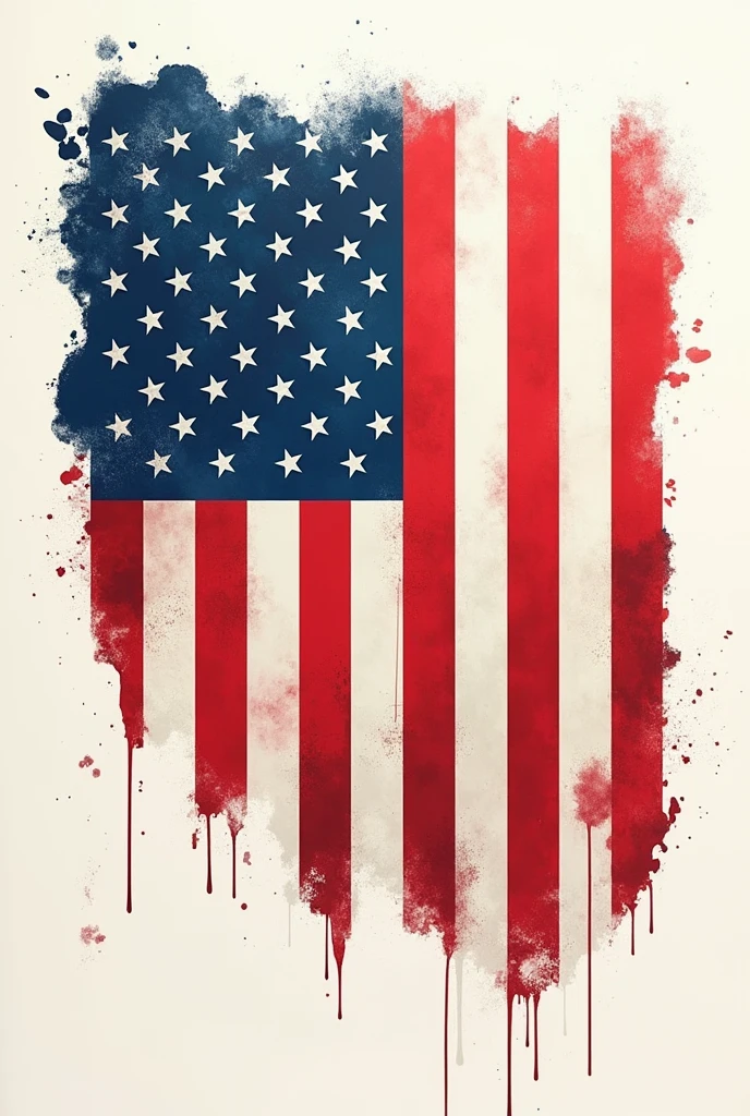 create a cover for an english dictionary, containing the flag of the United States in a creative and eye-catching way