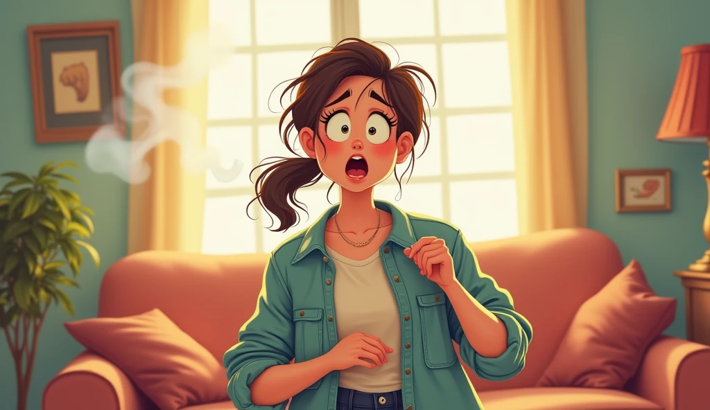 Woman farting