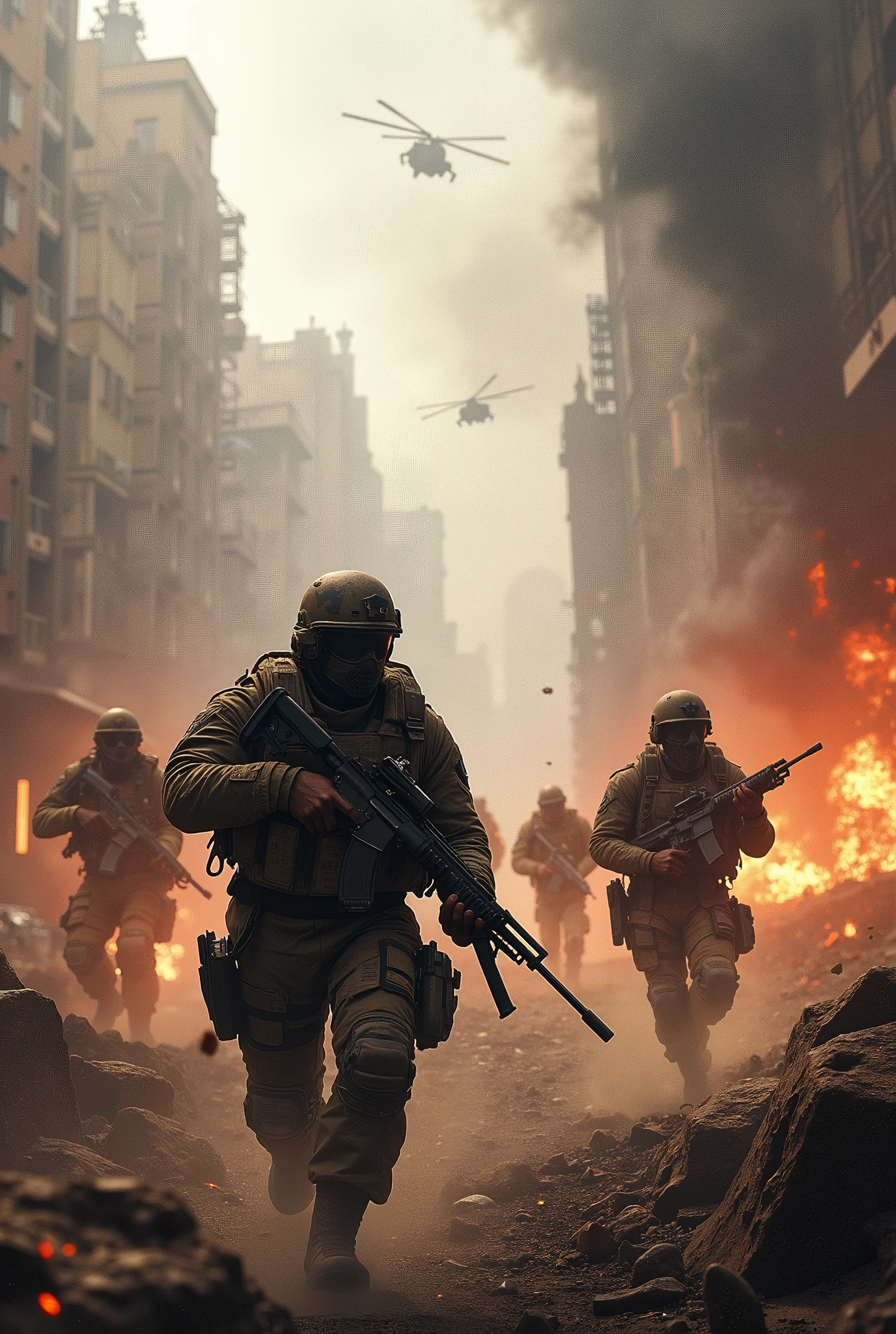 Call of Duty Warzone with different teams facing each other and only one coming out the winner