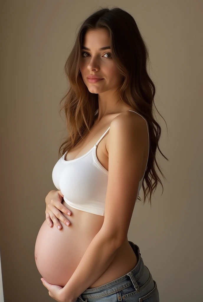 Very young pregnant girl with big boobs 