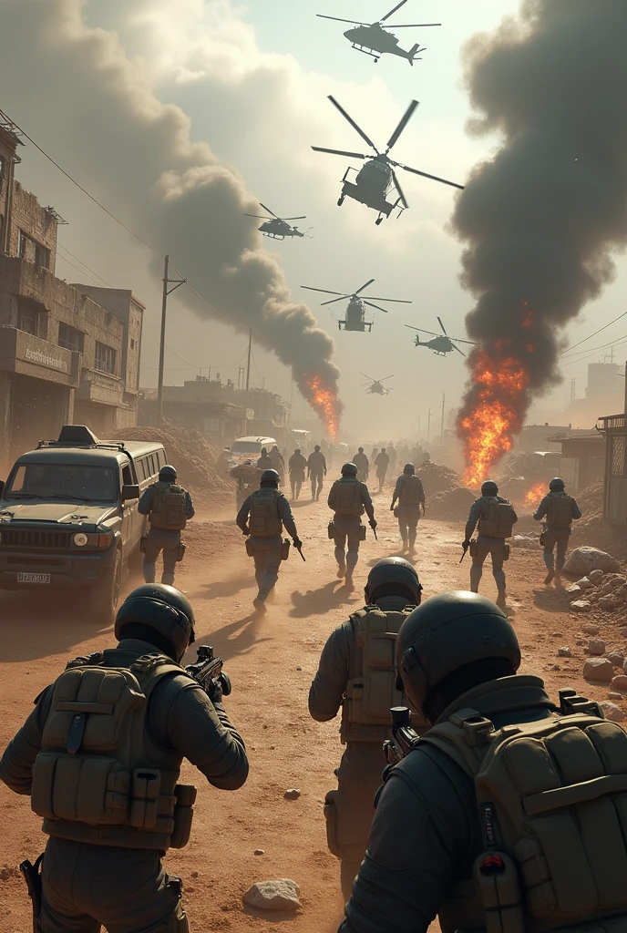 Call of Duty Warzone with different teams facing each other and only one coming out the winner
