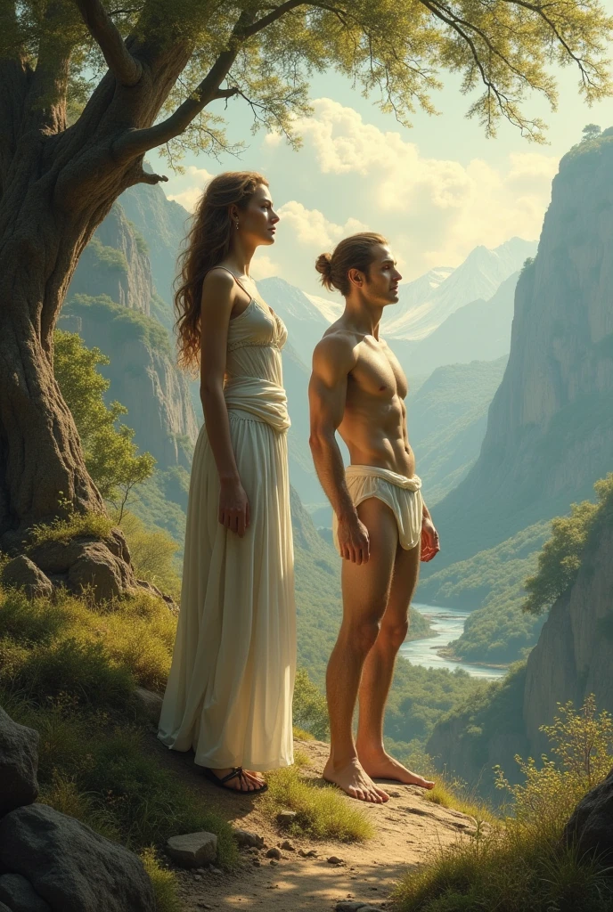 CREATION OF THE FIRST WOMAN AND THE FIRST MAN