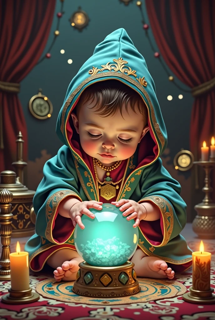 Cute baby fortune teller&#39;s very accurate fortune telling
