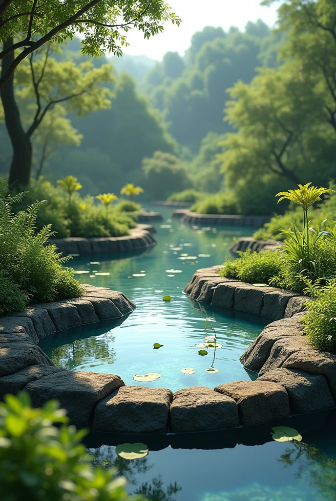 4x4 rainwater storage pond