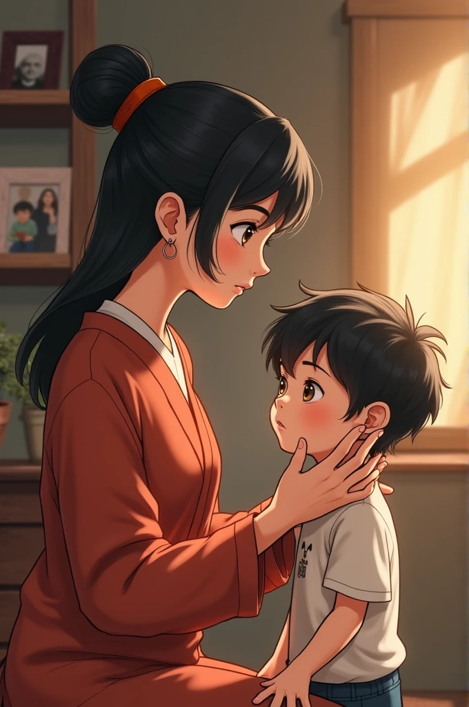 Her mother, yang sudah tahu betapa nakalnya Such as, said, "Mungkin ini hukuman karena kamu telah berbuat nakal, Such as. You have to learn to be a good boy."