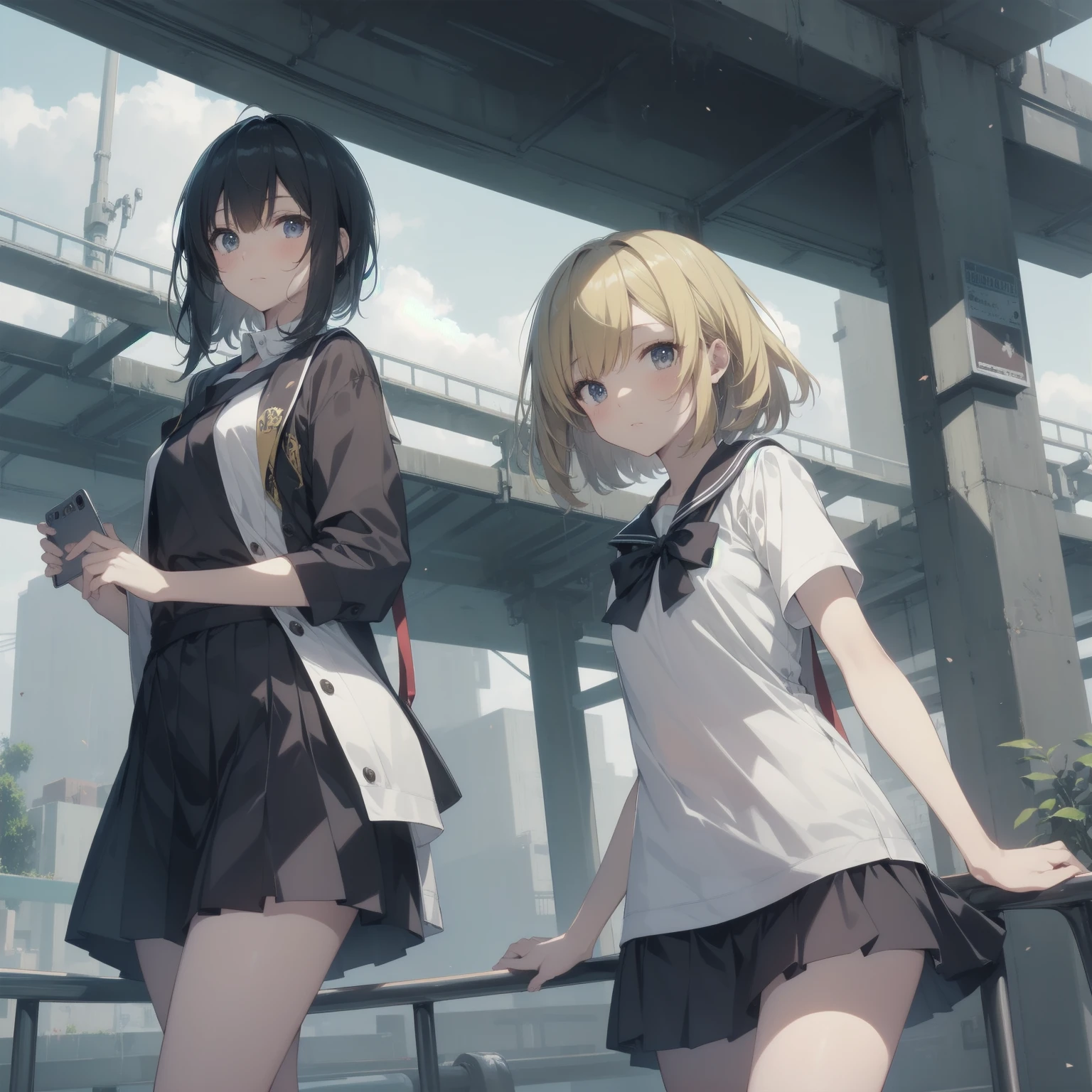 ultra-absurdres-Top quality by artist God, ultra-detailed, high resolution, anime moe artstyle, best anime 8k konachan wallpaper, pixiv contest winner, pool:2810, perfect anatomy,break, 1girl, (Please draw a girl walking sleepily to school alone. )break,(Solo,little female,15yo:1.3),Full limbs, ,a junior high school student, (very short hair), short cut, flat chest, , small butt, small black eyes, beautiful detailed eyes, well-proportioned iris and pupils, expressive eyes, highres detailed hair, soft expression, salor school_uniform, sailor collar, serahuku, bow, pleated skirt,(Detailed Lighting), (Detailed background), in the School commute route. break,super detailed skin, Best cinematic lighting powered by famous artist, 8k,beauty illustration,photoshop_(medium),very aesthetic,break,((artist:merunyaa )), artist:clamp ,artist:carnelian ,artist:kantoku ,
