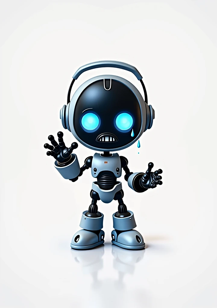 The robot is sad