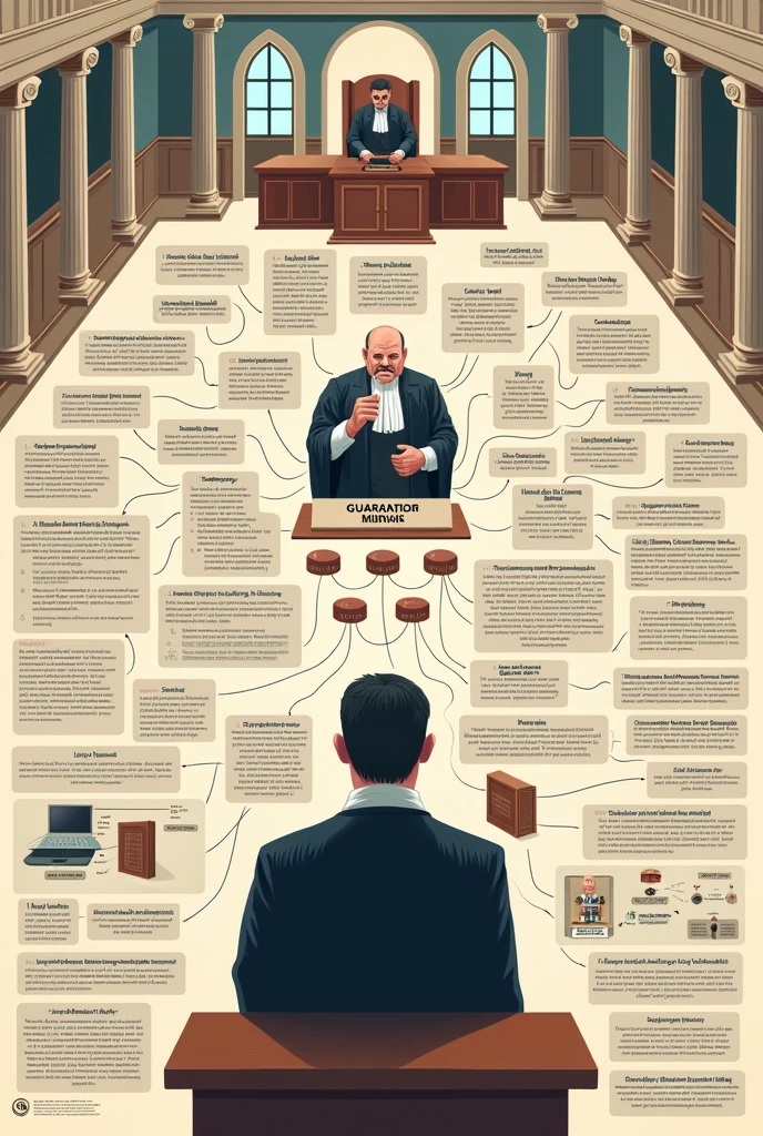 mind map of guarantor judge