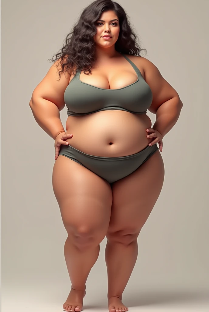 Put some top on it, less belly fat and fatten the rest of it a lot, more fat on the thighs accompanied by saddlebags and cellulite bastate celulite e culpte faça nao to gorda mas uma mulher de 1.60 com 80kgs e sem ranta barriga lembre da gordura facial e a gordura no pe da barriga