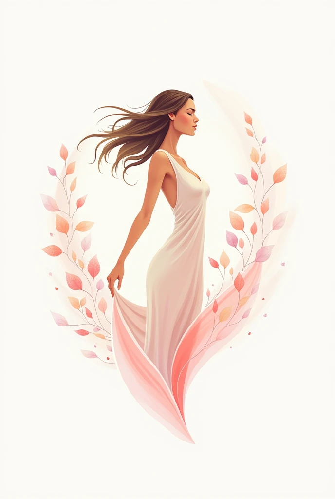 imagen tipo logo de negocio que trasmita belleza y femininity
algo asi que me mostraste, The inspired company is called VitaliaChic, as a vital woman, I want the logo to convey all this, empowerment, femininity, vitality, love, tranquillity 