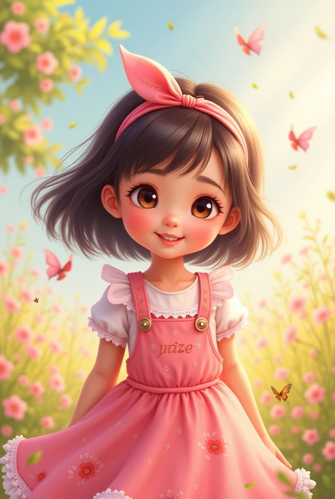 girl, pink clothes