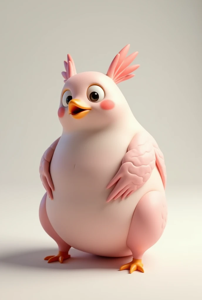 3d animated raw chicken
